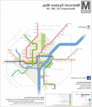华盛顿特区.C. 地铁系统地图